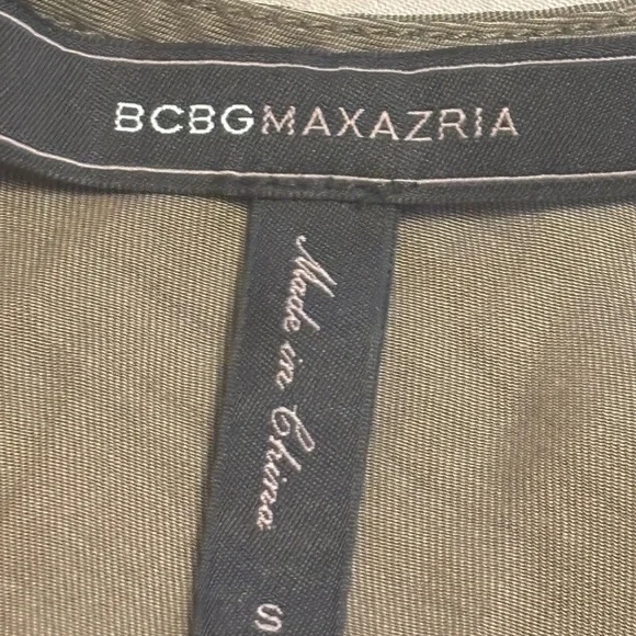 BCBGMAXAZRIA Olive Green Women's Jumpsuit - Picture 3 of 9